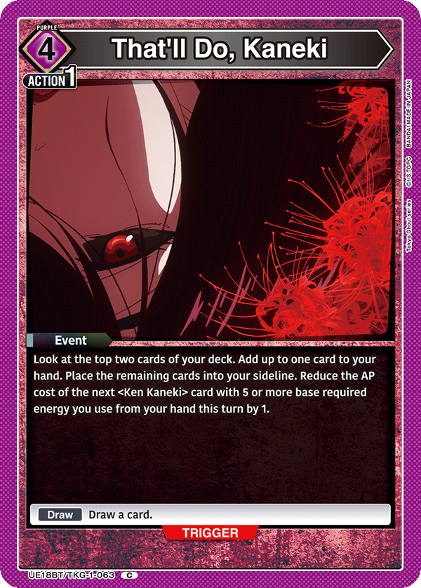 That'll Do, Kaneki